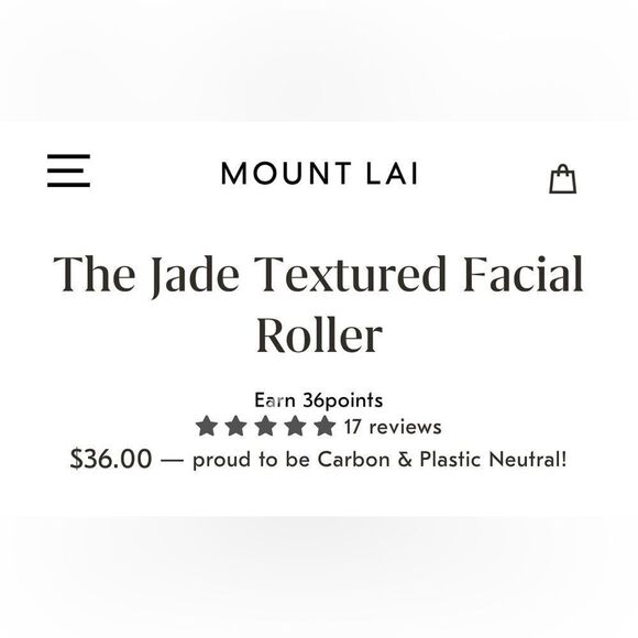 MOUNT LAI The Jade Textured Roller. Green Jade. New in Box. - Picture 5 of 8